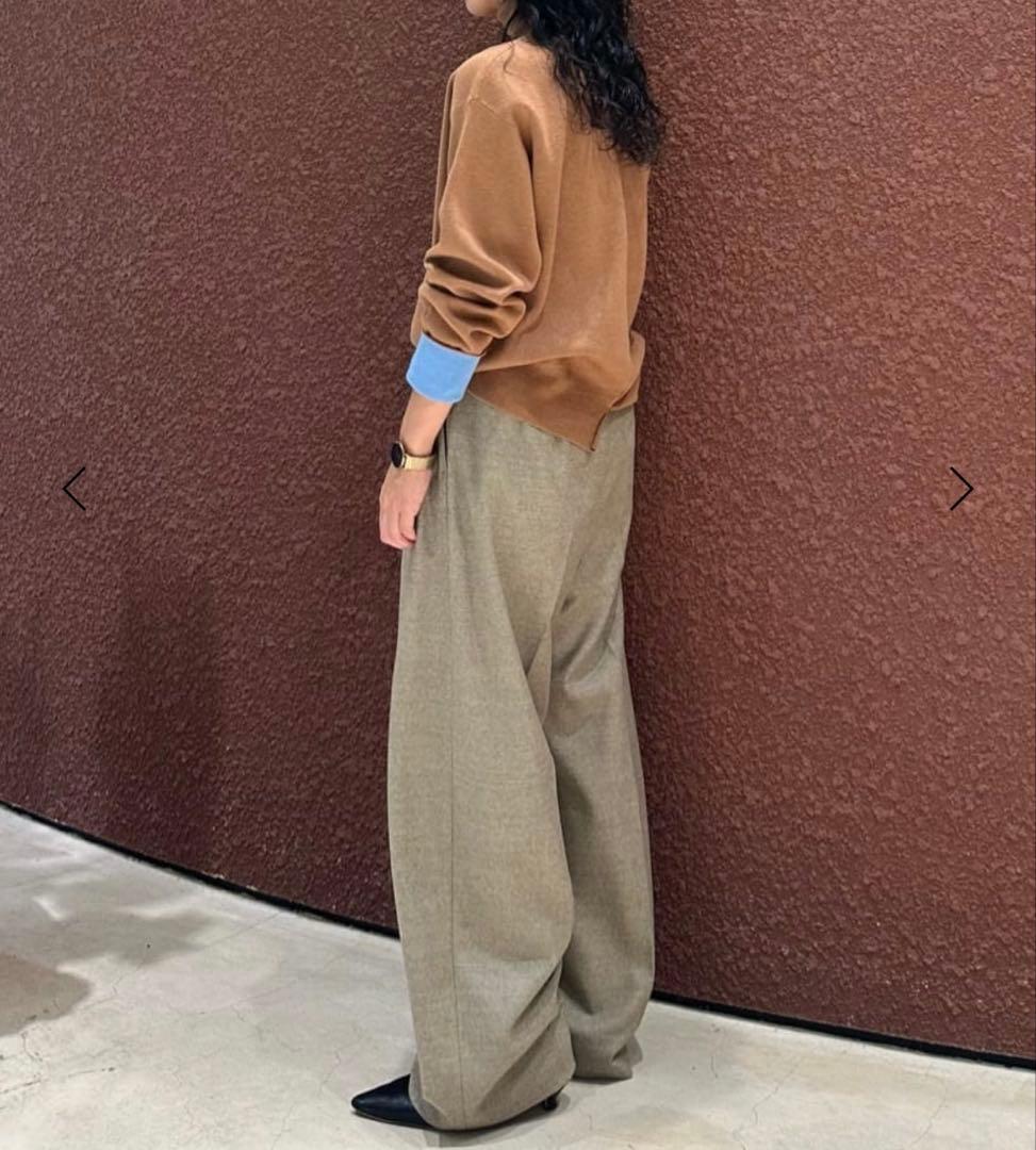 今期2025-26秋冬6（ROKU）コットンウールミラノリブタートルネックニット