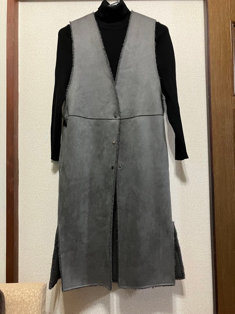 cham様 お値下げ高品質エコムートン×ボア2wayロングジレとKBFパンツ