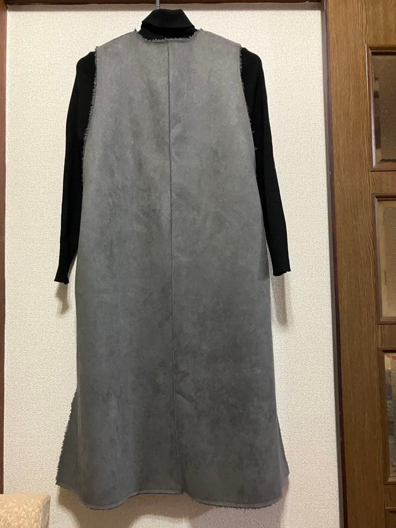 cham様 お値下げ高品質エコムートン×ボア2wayロングジレとKBFパンツ