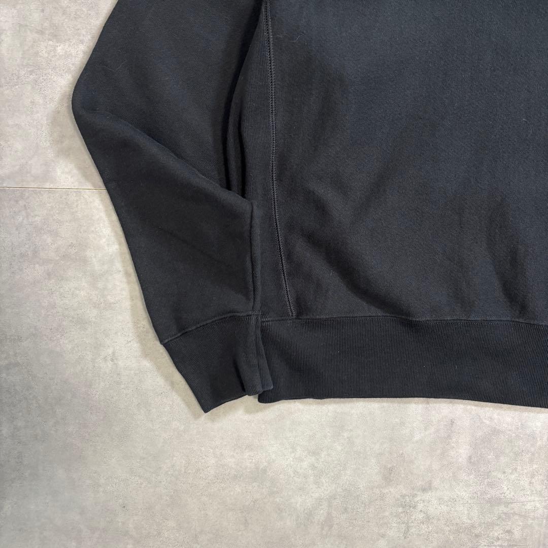 古着 00s〜 リバースウィーブ 目無し ブラック スウェット トレーナー 黒