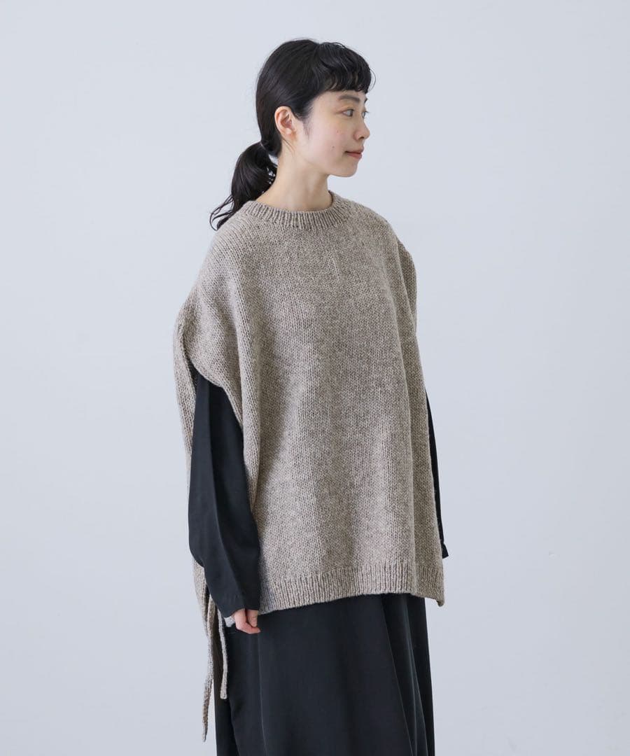 かぐれ【25AW未使用】ペルーワイドニットベスト kagure