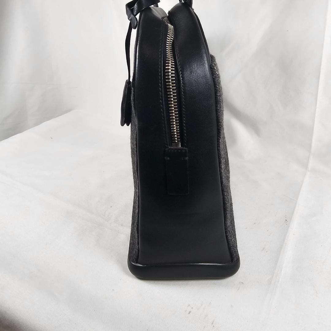 希少 PRADA フェルト トートバッグ チャコール 42