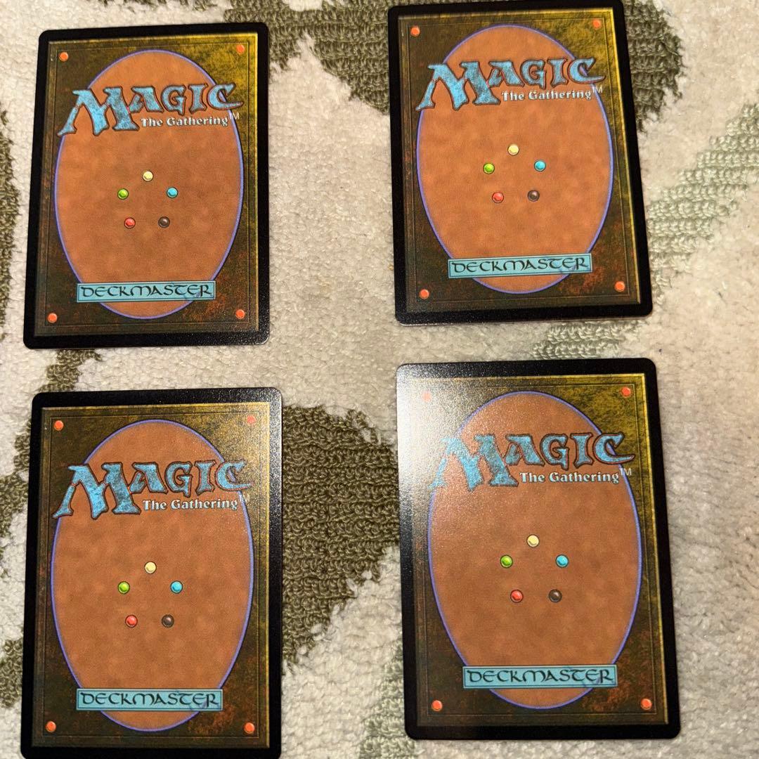 MTG 不毛の大地 英語 ボーダーレス ハロー Foil 4枚
