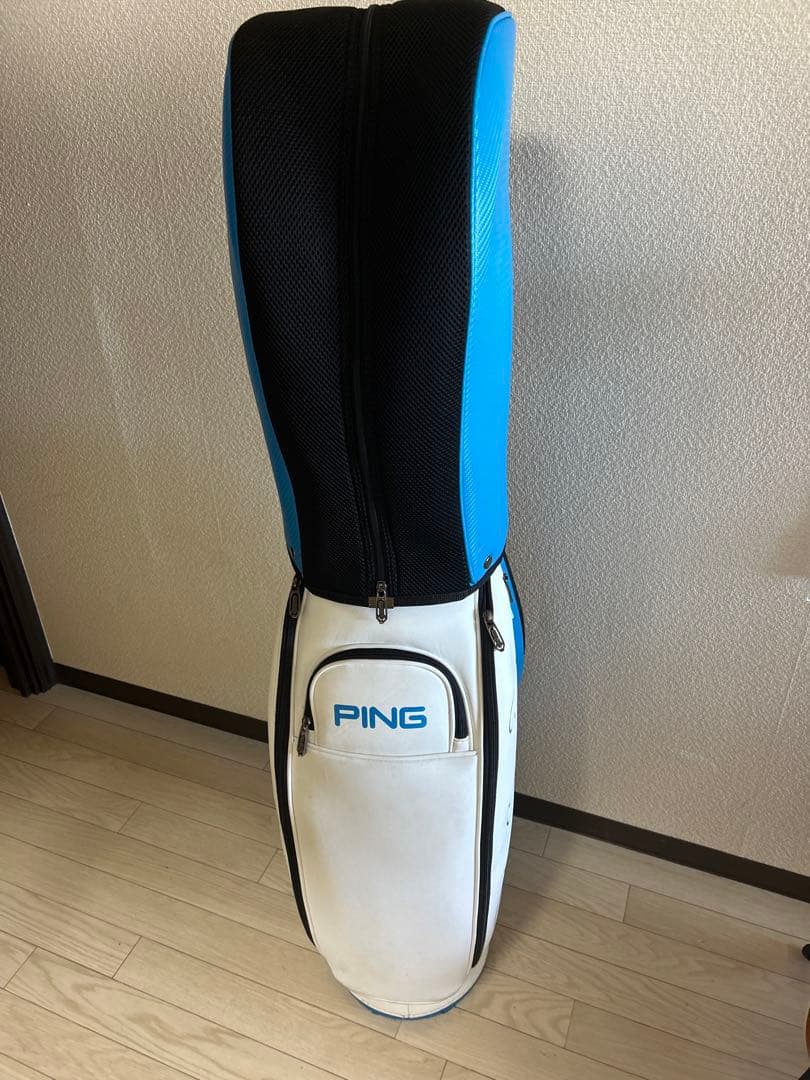 PING マスター キャディバッグ 青白