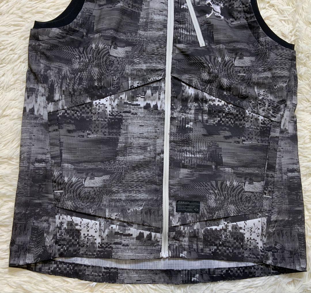 OAKLEY オークリー 412026JP フード付 ジップベスト M スカル柄