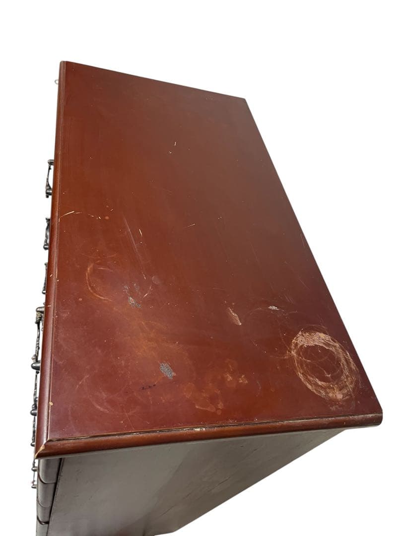 ダークブラウン 木製 タンス チェスト　アンティーク　インテリア　家具　棚