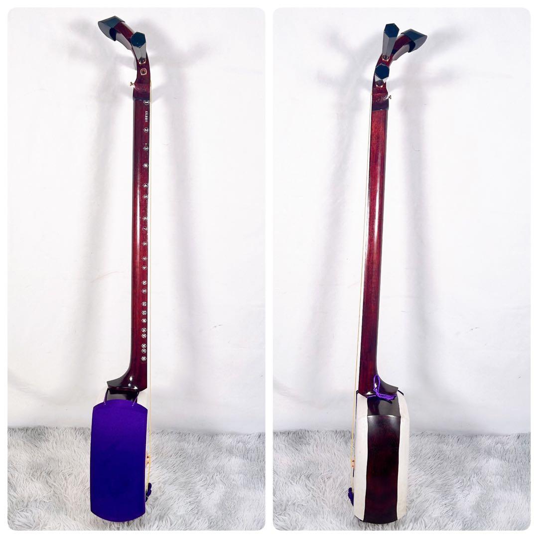 津軽三味線　高級花林材　太棹　本皮　皮破れなし　　東さわり　りんどう　GP24