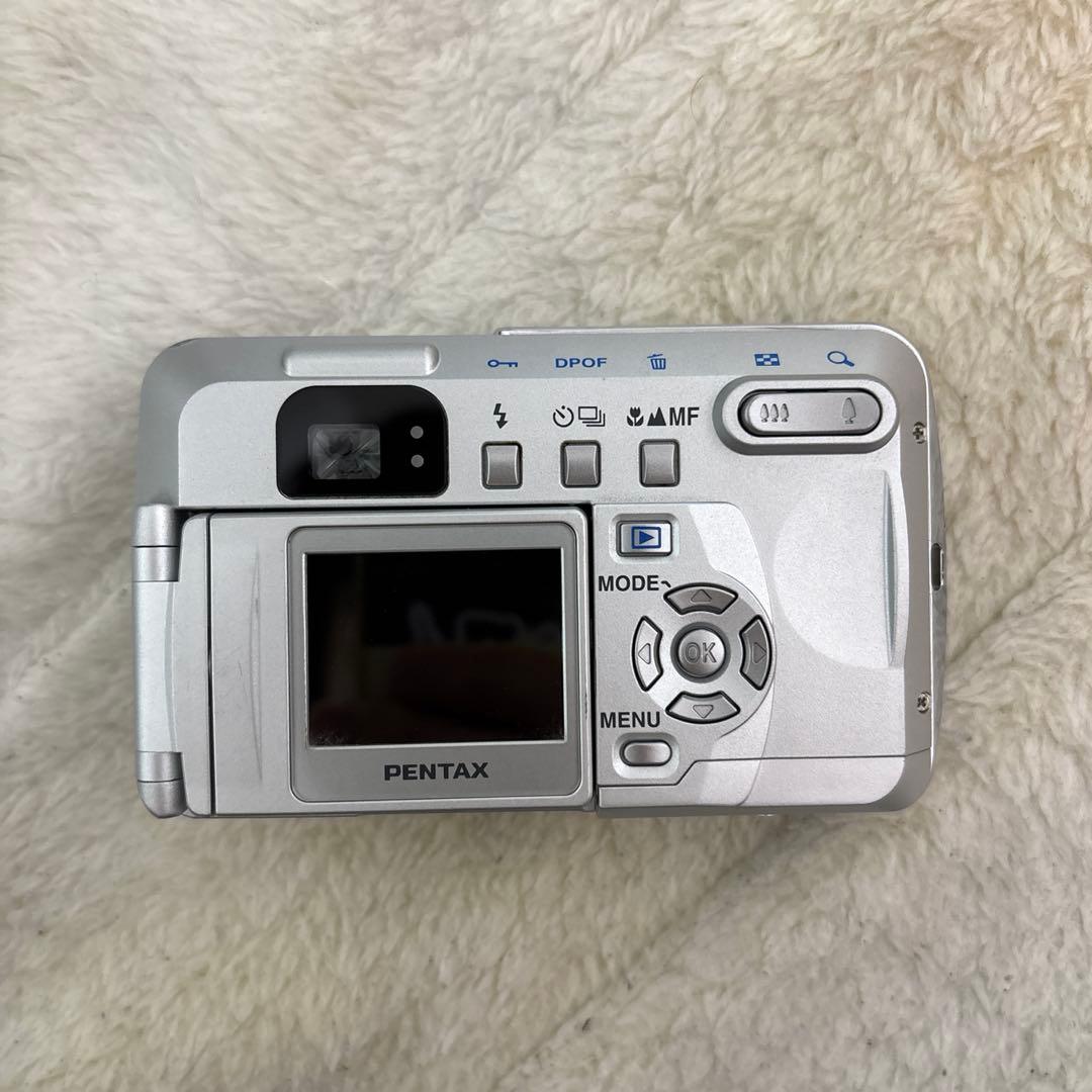 デジカメ シルバー PENTAX Optio 中古