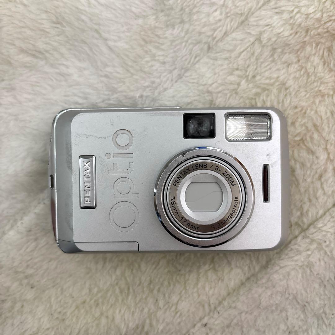 デジカメ シルバー PENTAX Optio 中古
