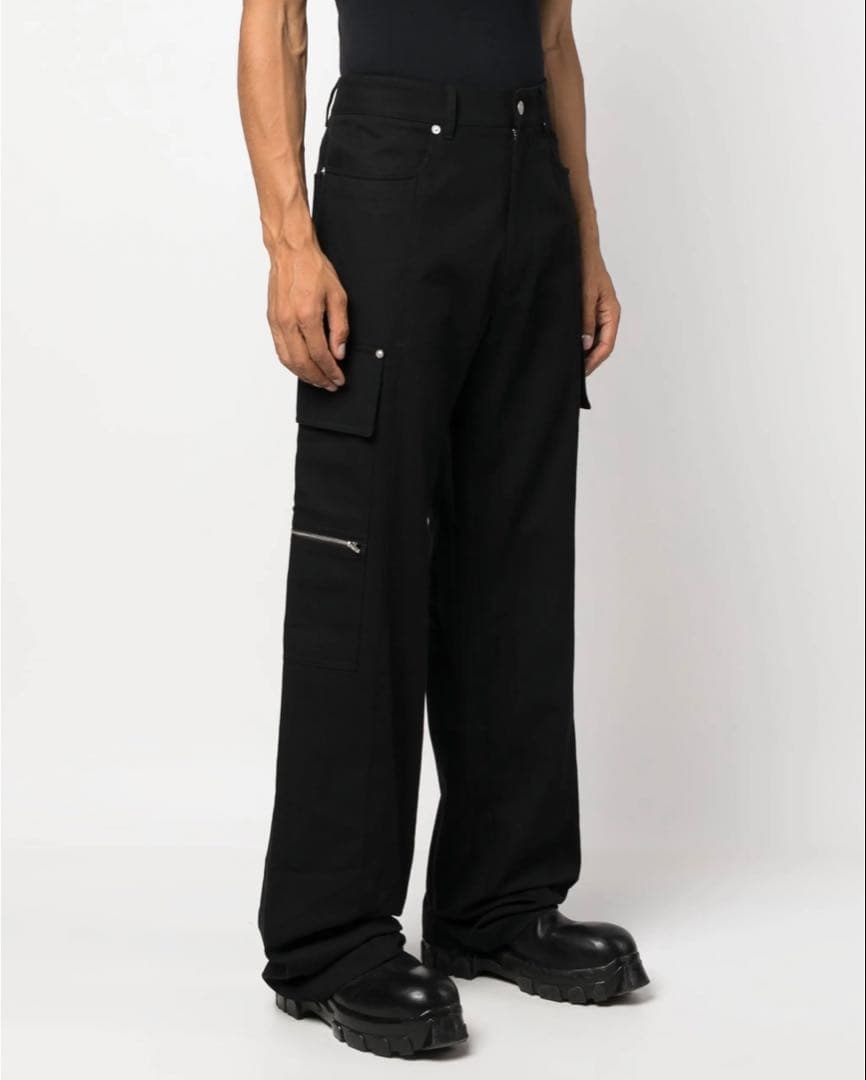 1017 ALYX 9SM ブラックワイドカーゴパンツ