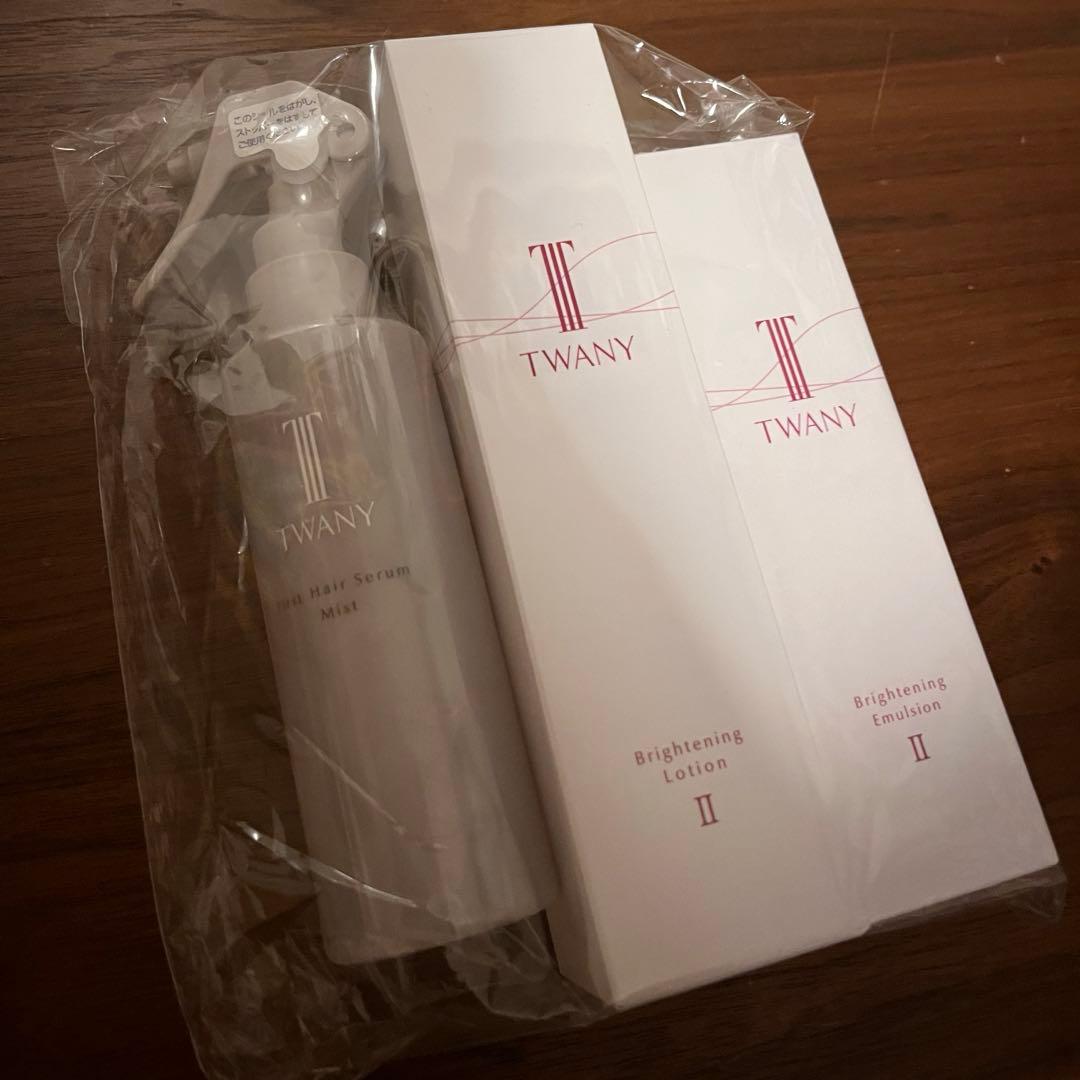 トワニー Brightening Ⅱ 化粧水・乳液、ヘアセラムミストセット