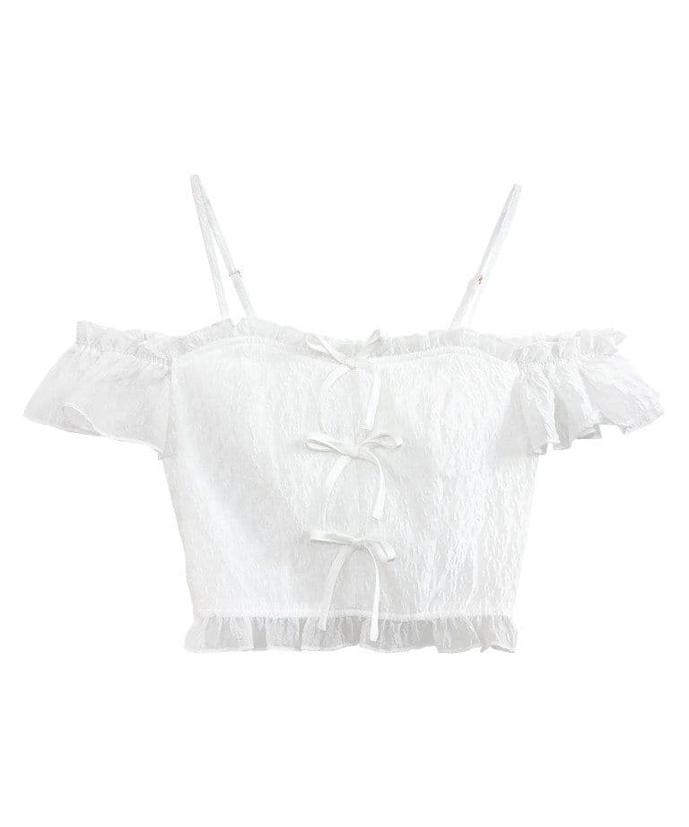 Rosé Muse front ribbon cami tops(新品未使用)