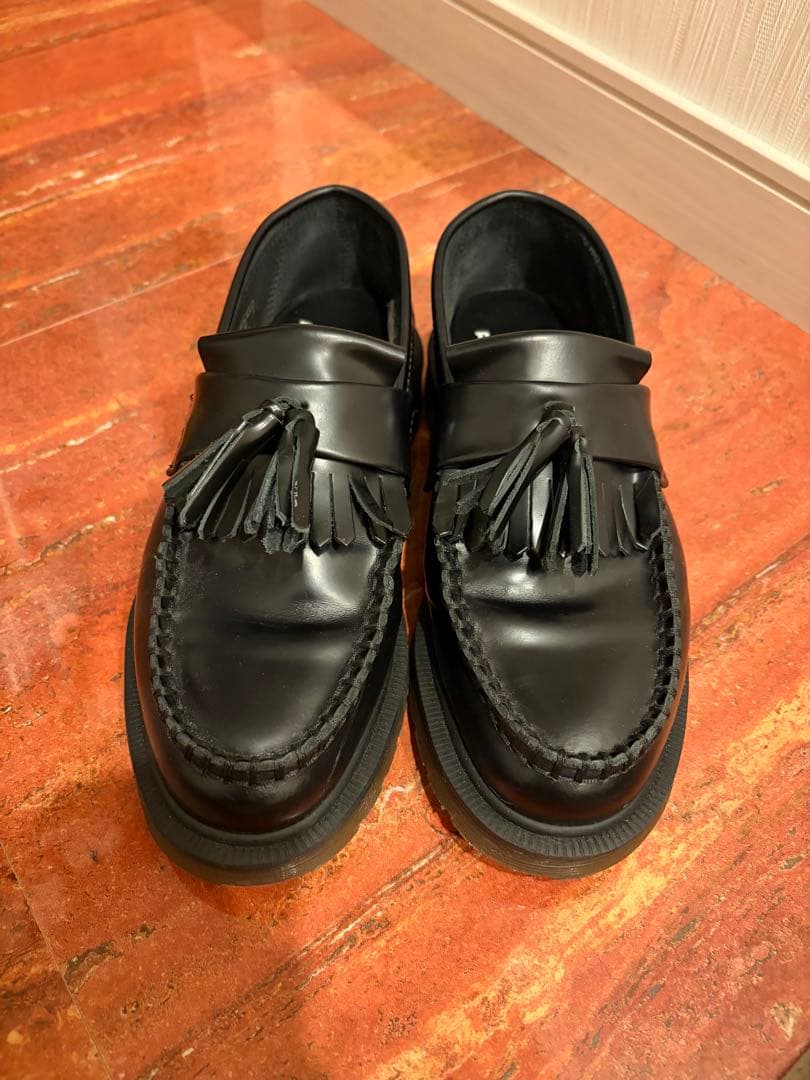 ADRIAN タッセルローファー 23cm ブラック