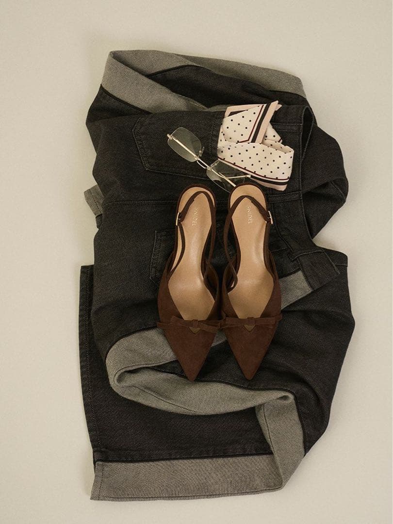 SNIDEL リボンパンプス