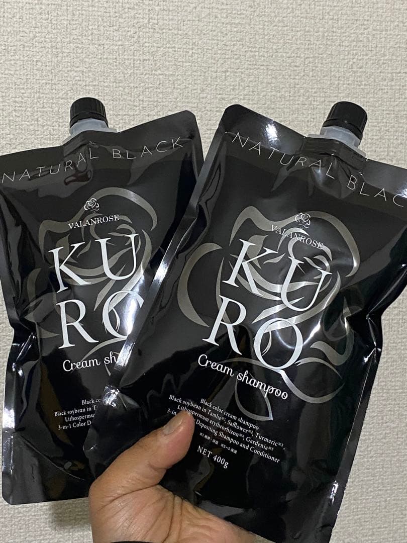 み*ん様 ブラック　新品　2個　400g バランローズ　ナチュラル　白髪染