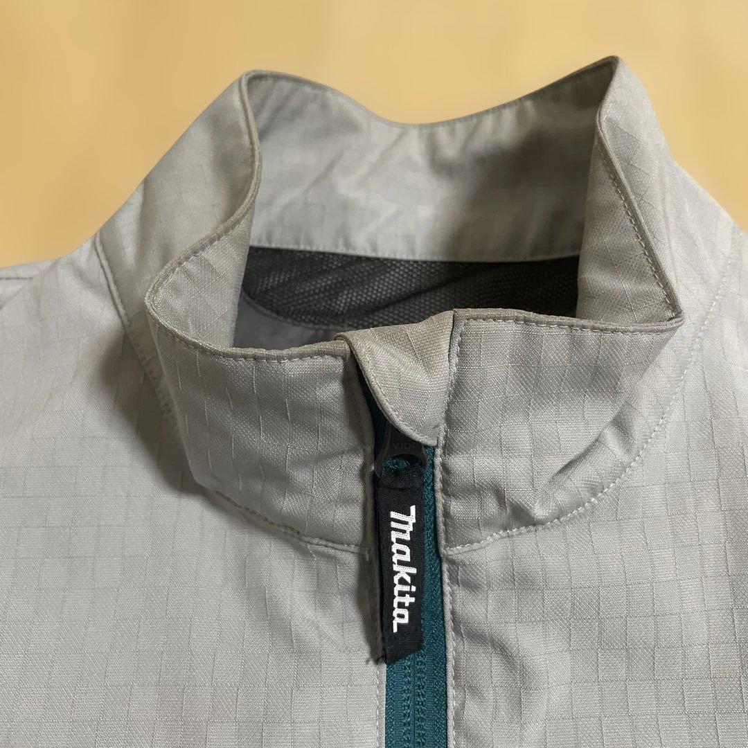 マキタ　ファンベスト バッテリー付き Mサイズ　中古　ライトグレー