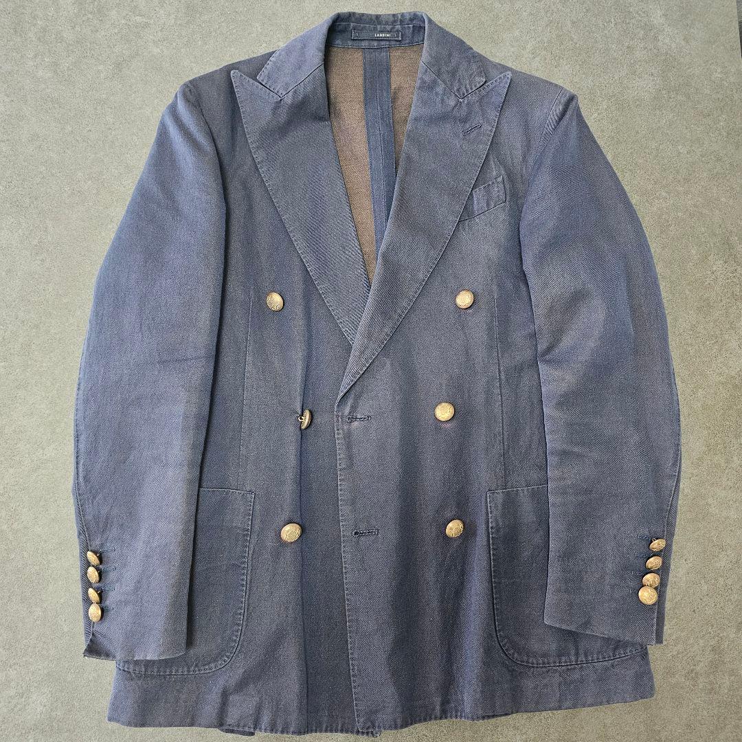 B*o様 LARDINI ラルディーニ コットンリネン ソラーロ ダブルブレザー