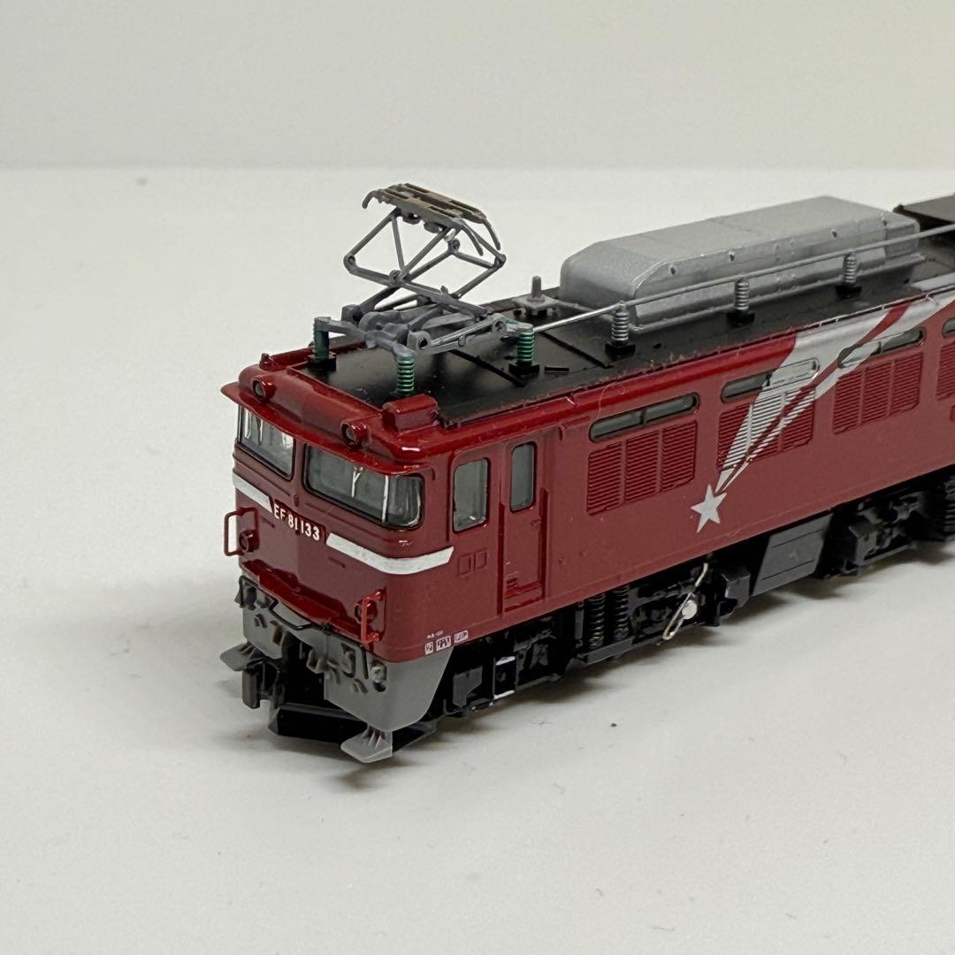 （艶出し、色差し加工あり）TOMIX EF81 133号機ヒサシ付き