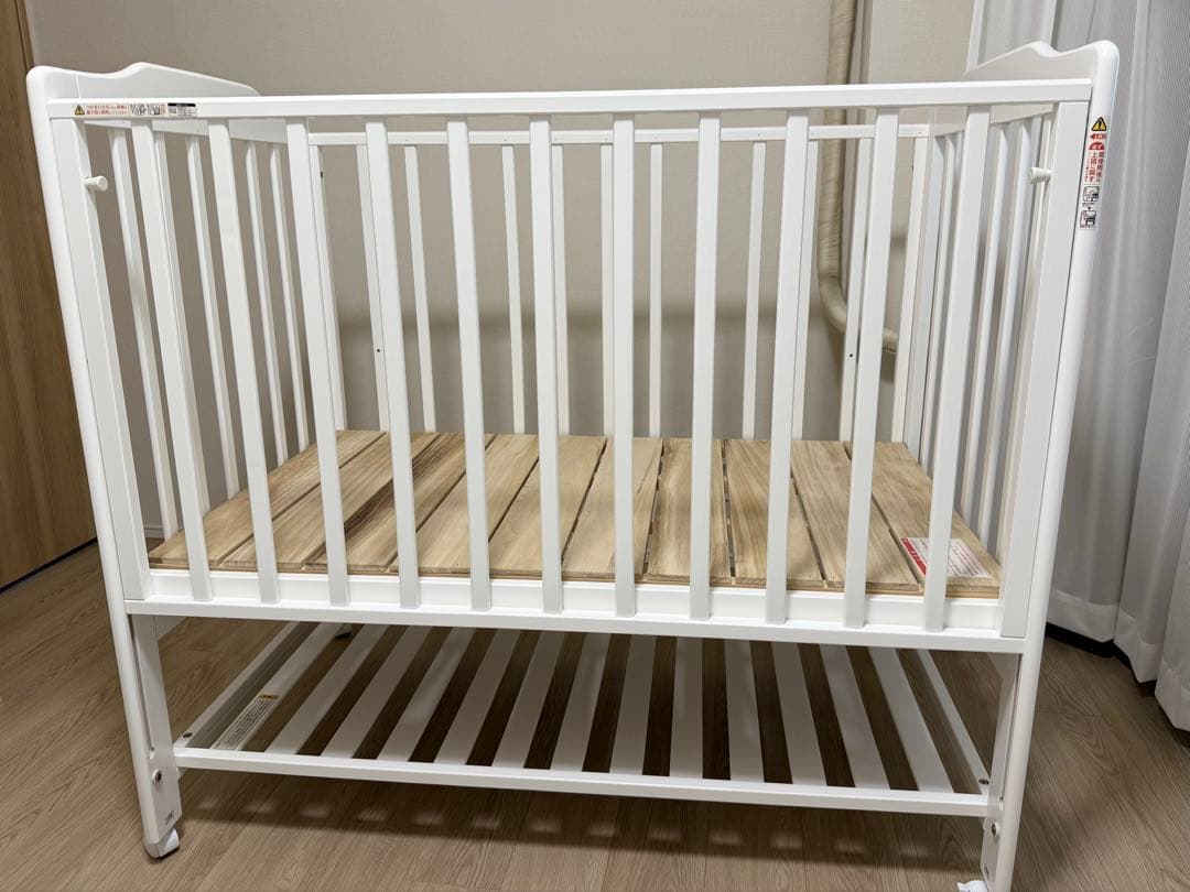 KATOJI ベビーベッド ホワイト ハイシート