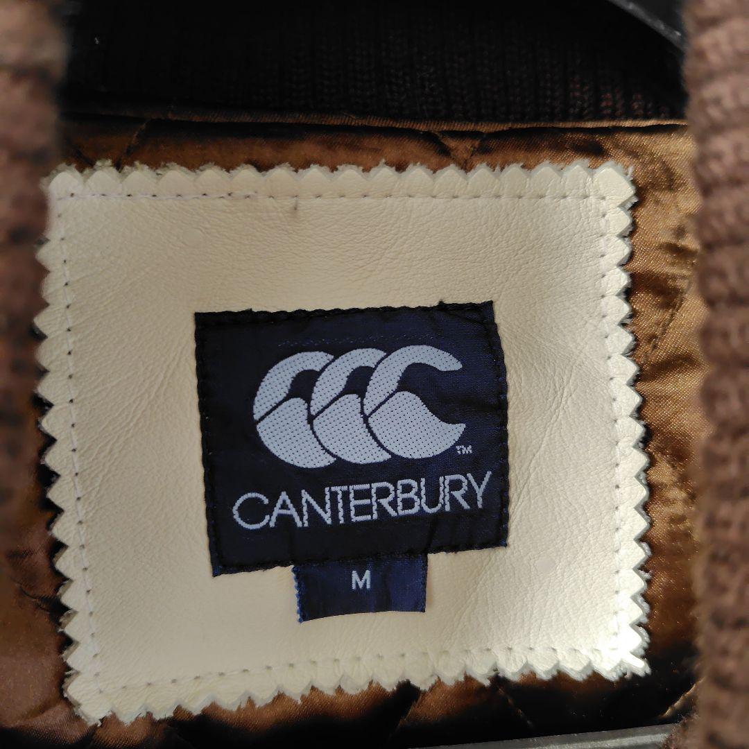 カンタベリー　 袖牛革 ワッペン スタジャン 　サイズ Ｍ
