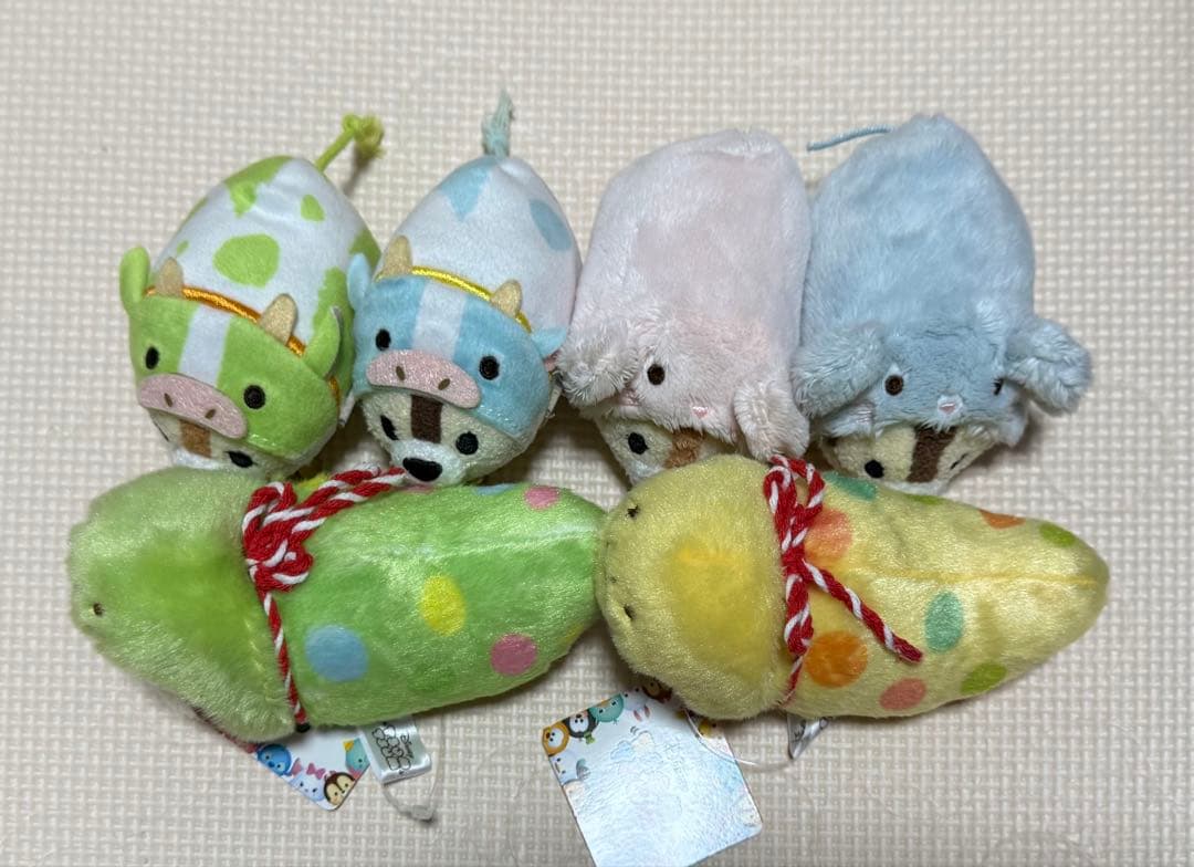 ツムツム　チップとデール　干支　巳年　丑年　子年