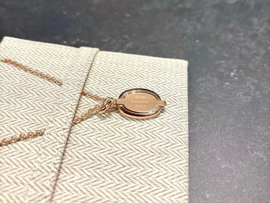 【新品未使用】HERMES エルメス ミニマイヨンPMネックレス クレーム