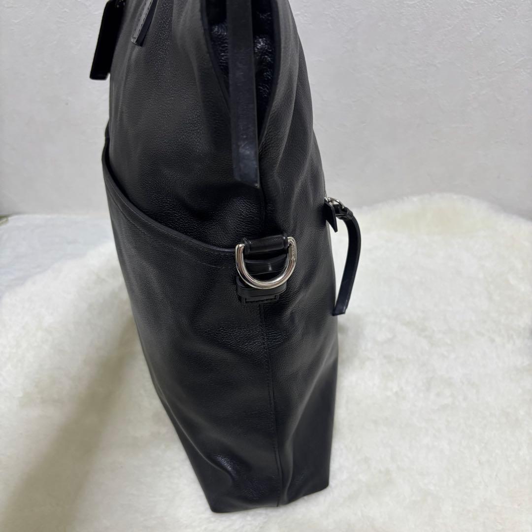 【未使用級】コーチ トンプソン トートバッグ 牛革 スパイロレザー 70493