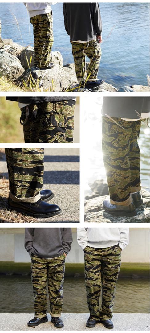 Waiper タイガーストライプカモ カーゴパンツ 米軍 ワイパー 迷彩