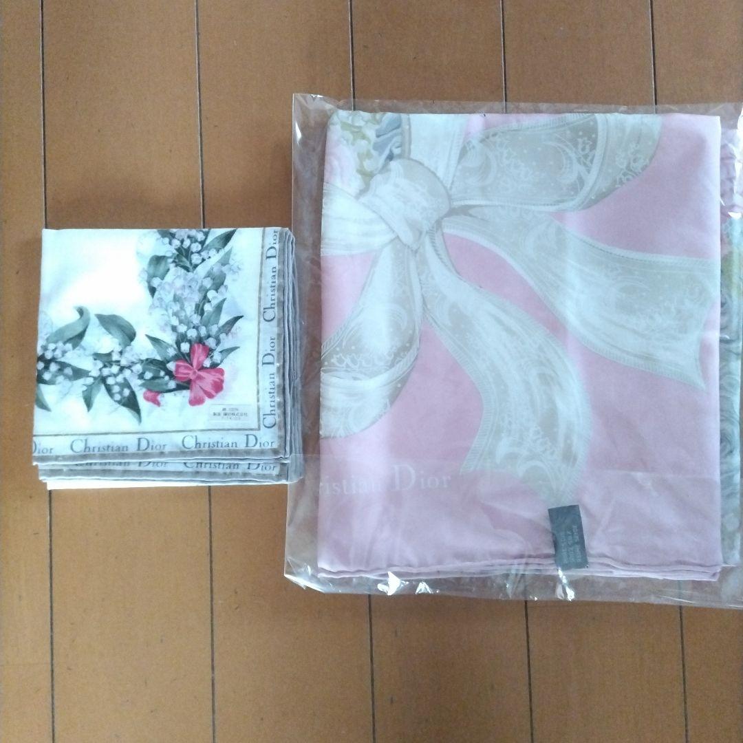 Christian Dior シルクスカーフ ハンカチ 2枚セット