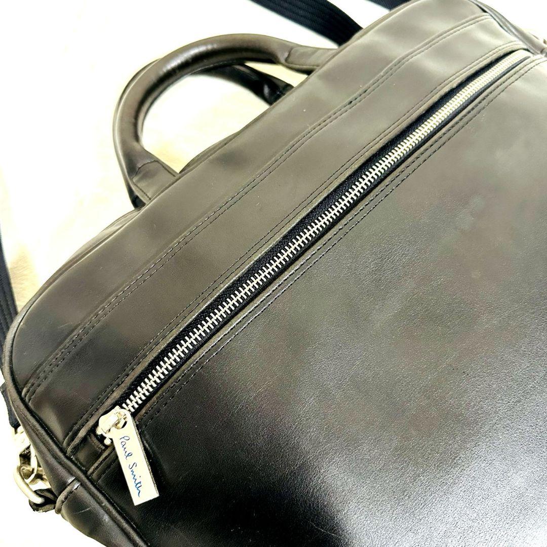 ポールスミス オールレザー 2way ビジネスバッグ ブリーフケース ブラック