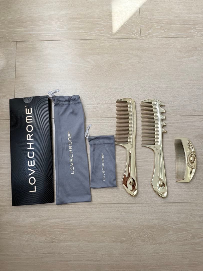 LOVECHROME コーム 3本セット ゴールド