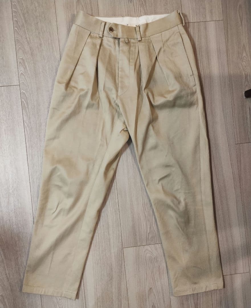 NEAT ニート　ベージュ 2タック チノパン　秋冬
