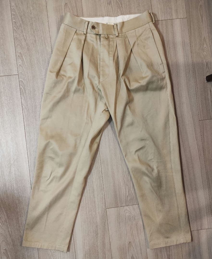 NEAT ニート　ベージュ 2タック チノパン　秋冬