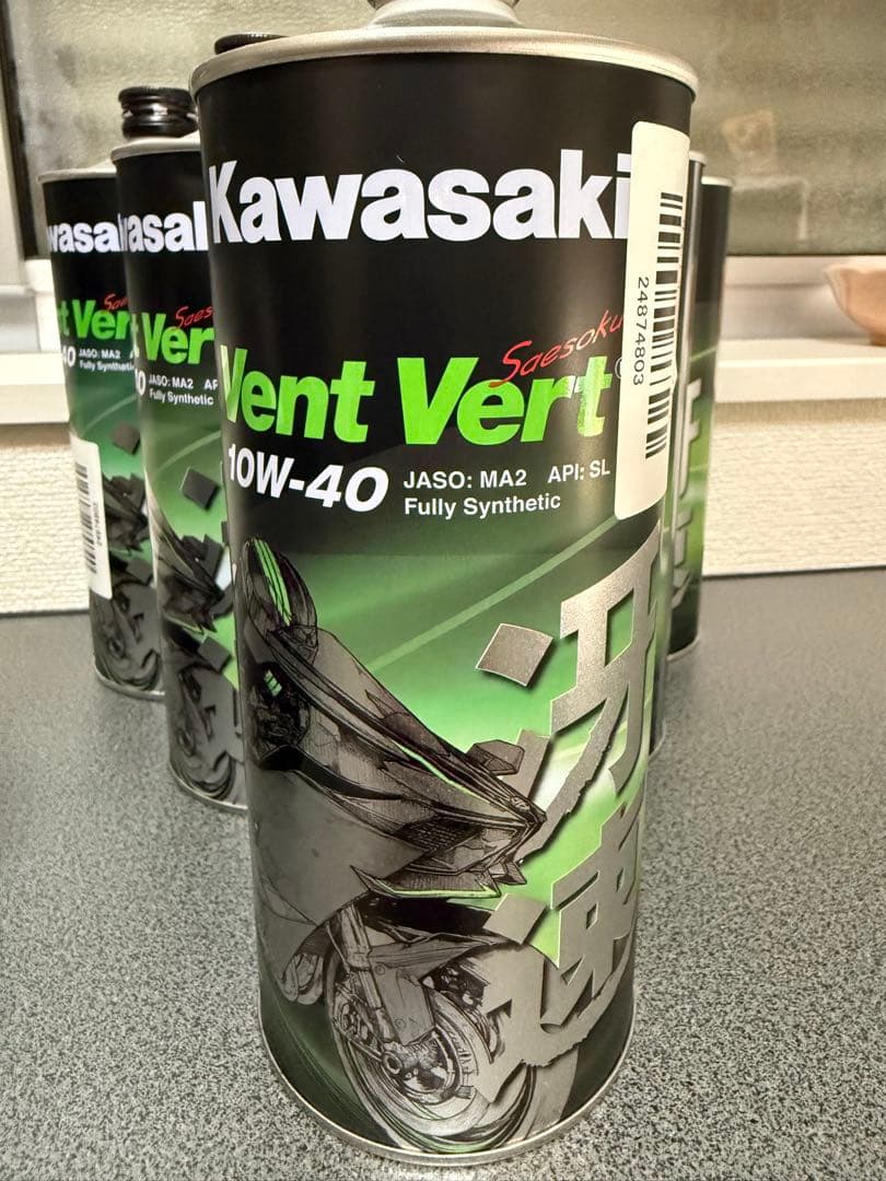 新品 Kawasaki 冴速 10W-40 6本 オマケ 純正フィルター