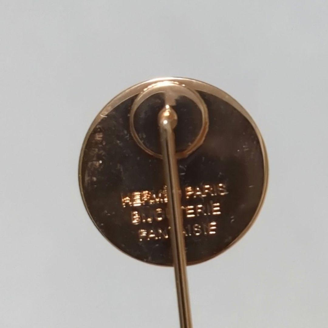 HERMES　エルメス　コロゾ　ピンブローチ　馬　ゴールドカラー