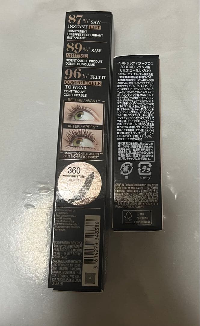 新品ランコム　口紅　マスカラ