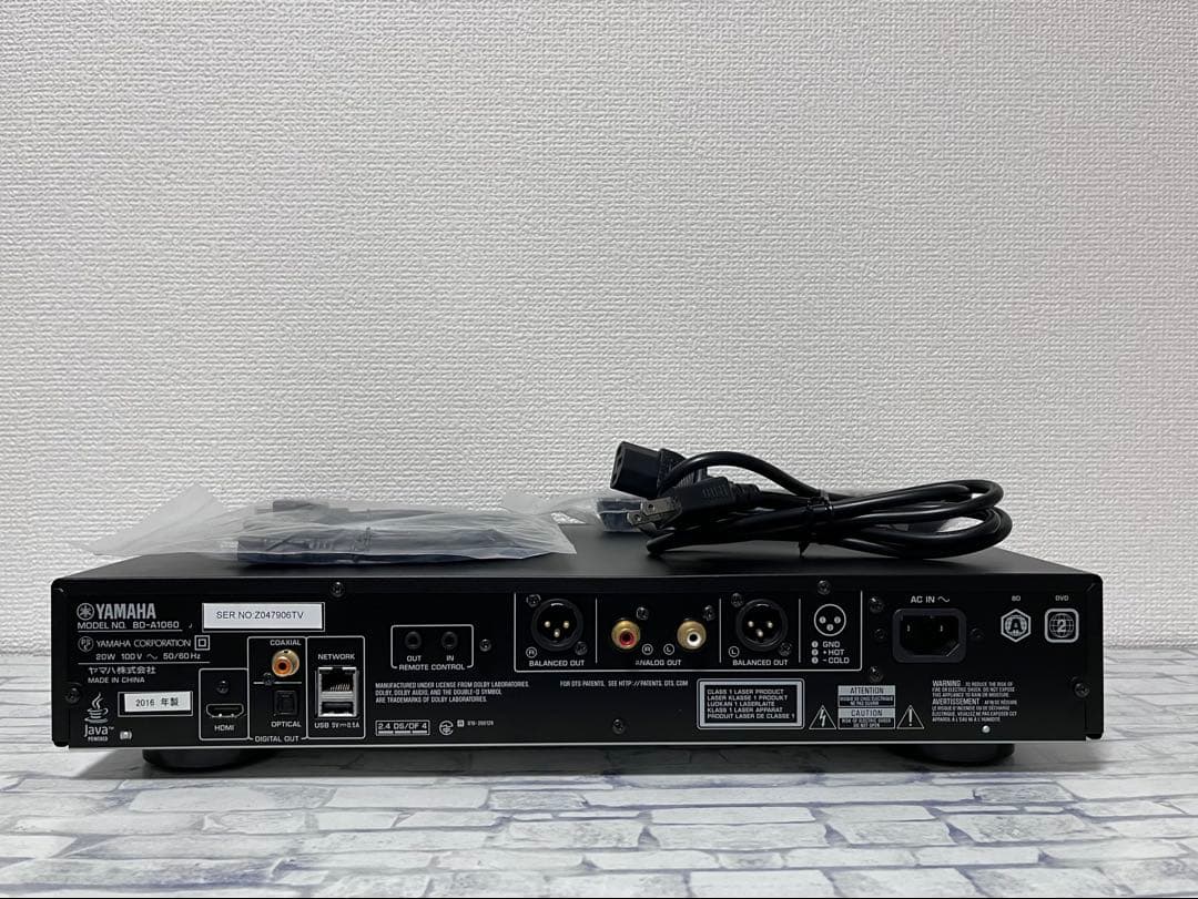 CDモード搭載　ヤマハ　ブルーレイプレイヤー　BD-A1060