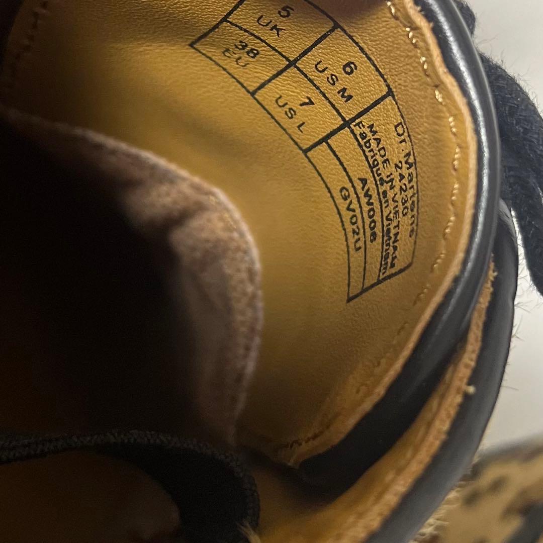 【未使用級】ドクターマーチン　ビームス　コラボ　別注　レオパード　3ホール　豹柄