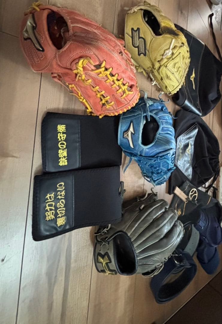 軟式野球グローブセットグローブ入れエルボ付き