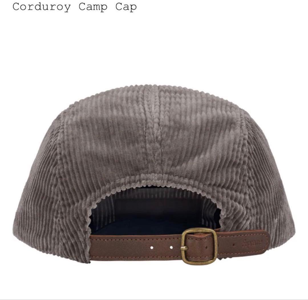 新品未使用　Supreme Corduroy Camp Cap Gray グレー