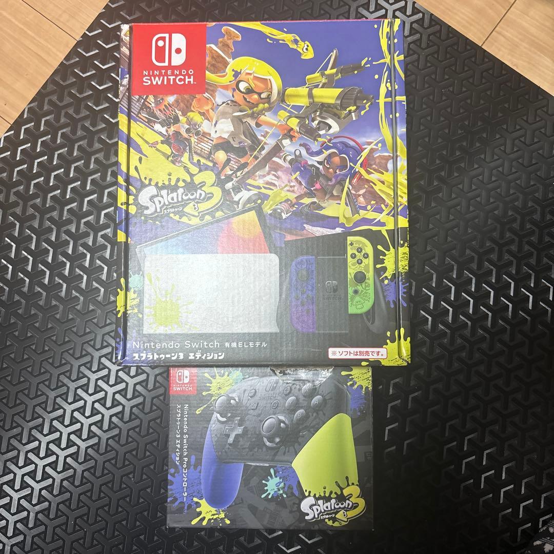 オマケ付 NintendoSwitch 有機ELモデル Splatoonプロコン