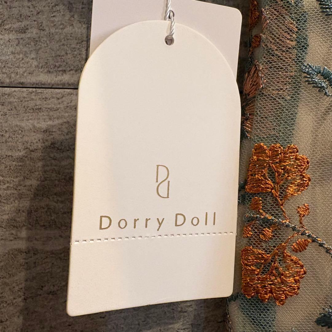 【新品タグ付き】Dorry Doll ブルーミーフラワードレス　オレンジ　M