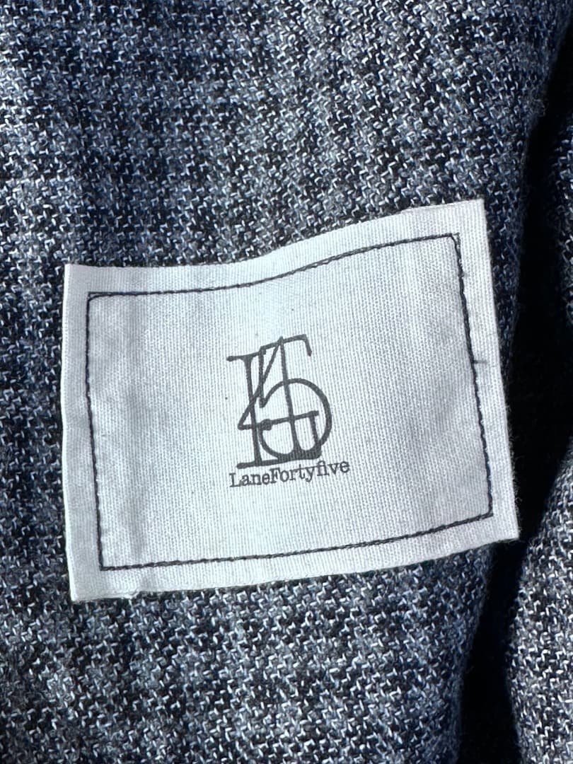 極美品 SHIPS Lanefortyfive ノーカラージャケット ウール