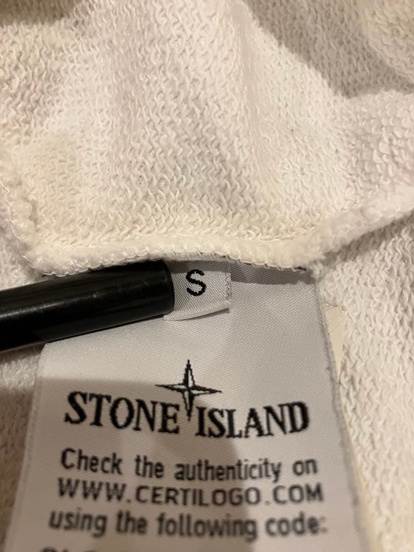STONE  Sサイズ スウェット 白 ホワイト ストーンアイランド