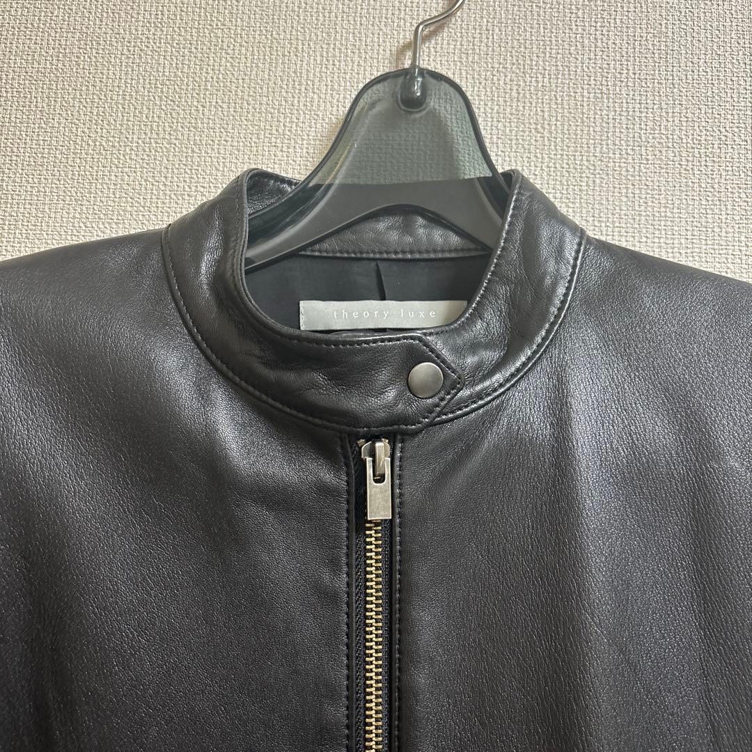 ジジ　セオリーリュクス　ライダース　レザージャケット　黒　ブラック　38号
