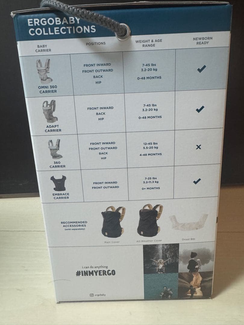 ergobaby OMNI 360 抱っこひも クールエア　パールグレー　新品