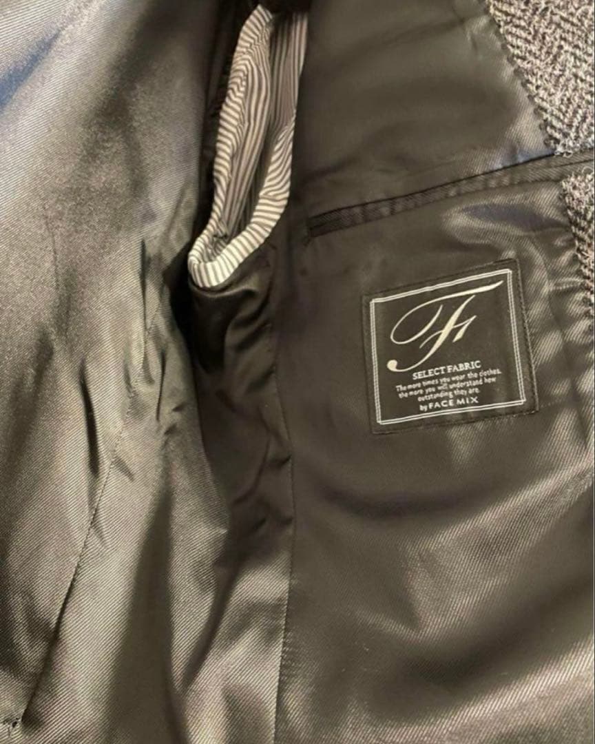 【新品】Harris Tweed ヘリンボーン テーラードジャケット　Lサイズ