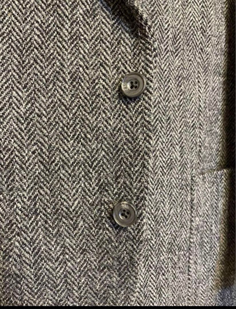 【新品】Harris Tweed ヘリンボーン テーラードジャケット　Lサイズ
