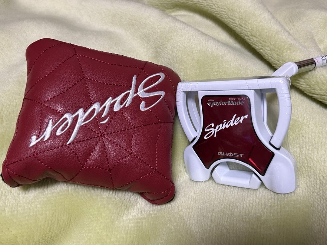 新品 スパイダーGhost Whiteパター スモールスラント 34インチ