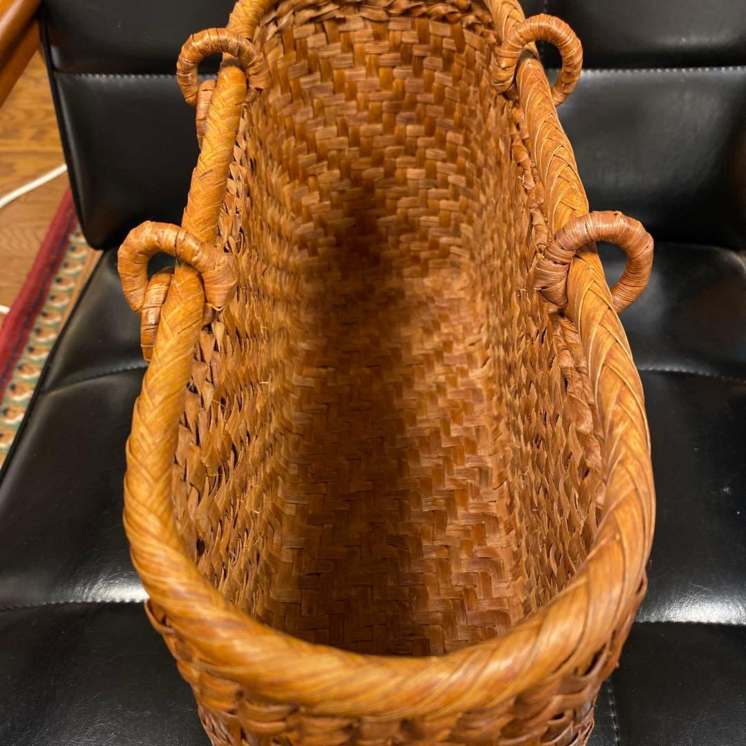 山葡萄カゴバッグ　伝統工芸　かごバッグ　やまぶどう　網代編　山葡萄　籠バッグ